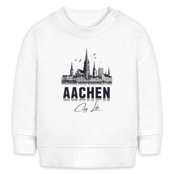 Aachen - City Life - Baby Organic Sweatshirt Baby Changer von Stanley/Stella - Weiß - Vorne
