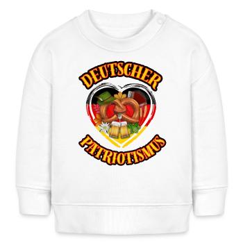 Deutschland, Germany, Patriotismus, Deutsch -5 - Baby Organic Sweatshirt Baby Changer von Stanley/Stella - Weiß - Vorne