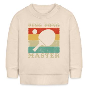 Tischtennismeister Geschenk Humor - Baby Organic Sweatshirt Baby Changer von Stanley/Stella - Natur - Vorne