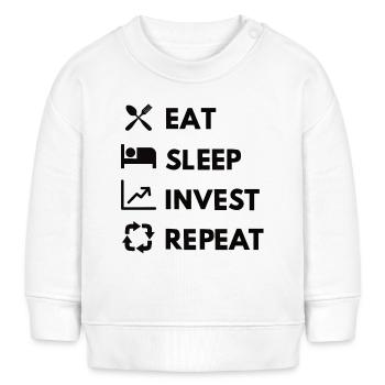 Actions Investissement Marché boursier Cours des actions boursières - Sweat bébé bio Stanley/Stella - blanc - Devant