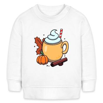 Pumpkin Spice - Baby Organic Sweatshirt Baby Changer von Stanley/Stella - Weiß - Vorne