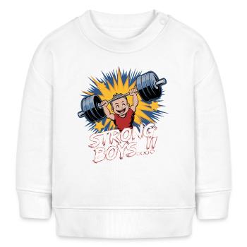 STARKE JUNGS - Baby Organic Sweatshirt Baby Changer von Stanley/Stella - Weiß - Vorne