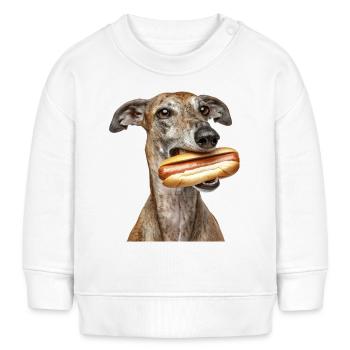 Windhund - Baby Organic Sweatshirt Baby Changer von Stanley/Stella - Weiß - Vorne