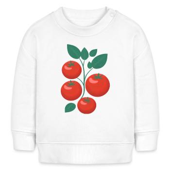 Tomates - Sweat bébé bio Stanley/Stella - blanc - Devant