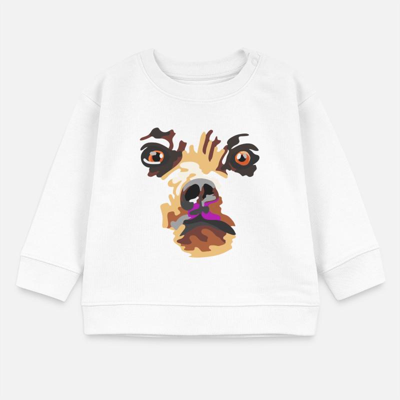 Bear with pink muzzle Baby Sweatshirt by Stanley/Stella