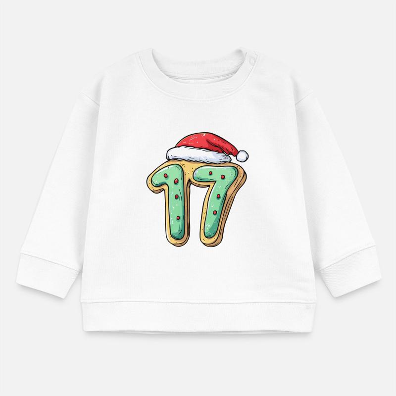 Biscuit de Noël à 17 chiffres Sweat bébé bio Stanley/Stella