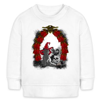 Mystisch Märchen Märchenfigur Weihnachten Katze - Baby Organic Sweatshirt Baby Changer von Stanley/Stella - Weiß - Vorne