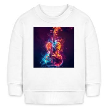 Violon - Sweat bébé bio Stanley/Stella - blanc - Devant