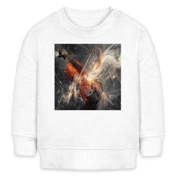 Violine - Baby Organic Sweatshirt Baby Changer von Stanley/Stella - Weiß - Vorne