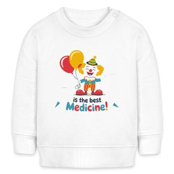 CLOWNS - Sweat bébé bio Stanley/Stella - blanc - Devant