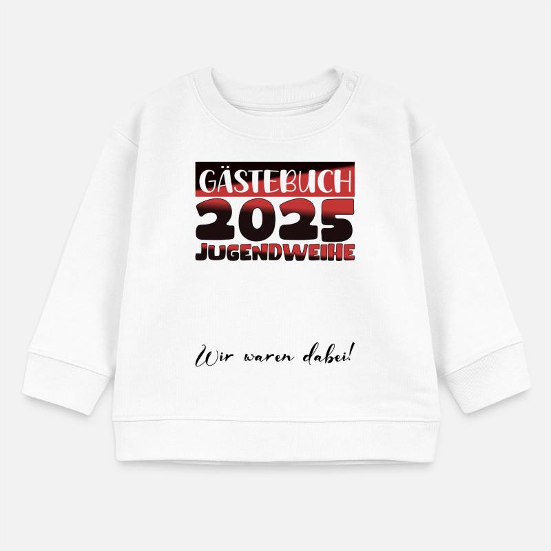 Jugendweihe 2025 Gästebuch Geschenk Mädchen Jungen Baby Organic Sweatshirt Baby Changer von Stanley/Stella