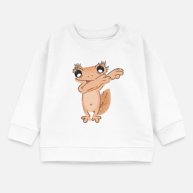 Dabbing crowned gecko Baby Sweatshirt by Stanley/Stella