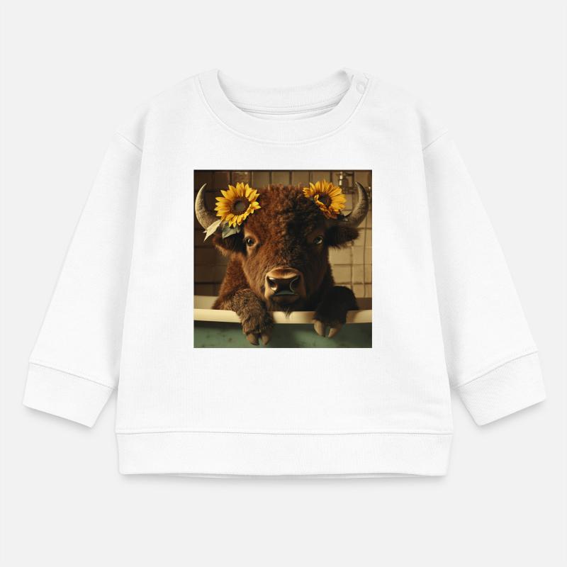 Bison Baby Organic Sweatshirt Baby Changer von Stanley/Stella