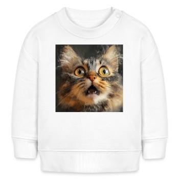 Maine Coon - Baby Organic Sweatshirt Baby Changer von Stanley/Stella - Weiß - Vorne