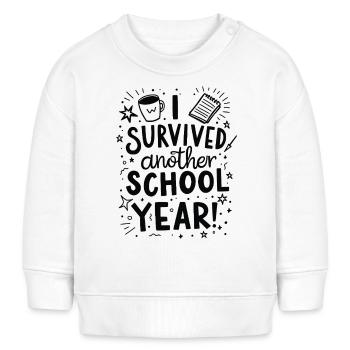 I Survived Another School Year – Teacher Student - Baby Sweatshirt by Stanley/Stella - white - Front