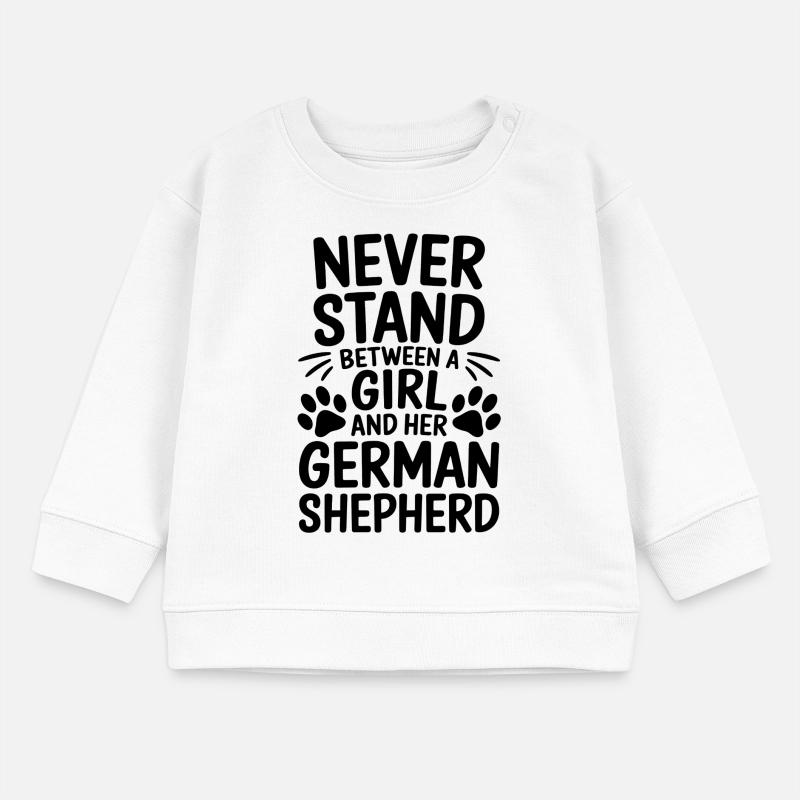 Deutscher Schäferhund Spruch Schäferhund Geschenk Baby Organic Sweatshirt Baby Changer von Stanley/Stella