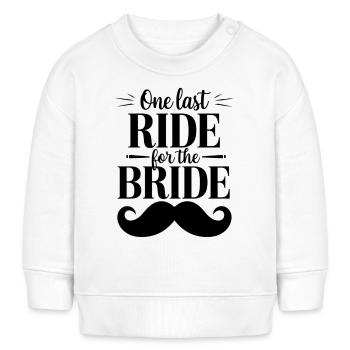 Lustiger JGA Spruch Braut Abschied - Baby Organic Sweatshirt Baby Changer von Stanley/Stella - Weiß - Vorne