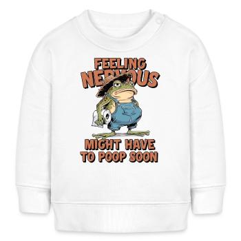 Intestin irritable Syndrom Cowboy Frog - Sweat bébé bio Stanley/Stella - blanc - Devant