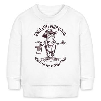 Intestin irritable Syndrom Cowboy Frog - Sweat bébé bio Stanley/Stella - blanc - Devant