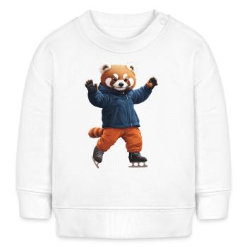 Roter Panda - Baby Organic Sweatshirt Baby Changer von Stanley/Stella - Weiß - Vorne