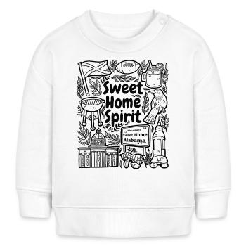 Sweet Home Spirit – Alabama Stolz - Baby Organic Sweatshirt Baby Changer von Stanley/Stella - Weiß - Vorne