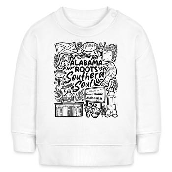 Racines de l’Alabama – Soul du Sud - Sweat bébé bio Stanley/Stella - blanc - Devant