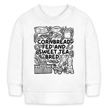 Amour du pain de maïs et thé sucré Soul - Sweat bébé bio Stanley/Stella - blanc - Devant