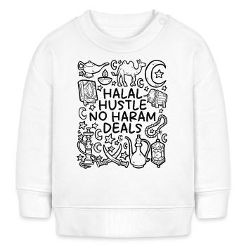 Halal Hustle – Keine Haram Deals - Baby Organic Sweatshirt Baby Changer von Stanley/Stella - Weiß - Vorne