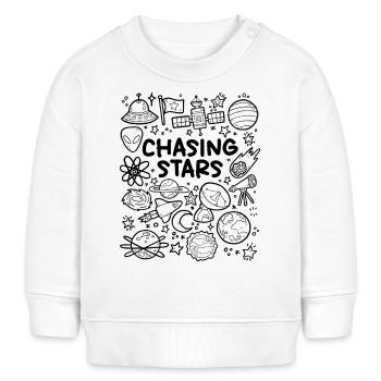 Chasing the stars - Baby Sweatshirt by Stanley/Stella - white - Front