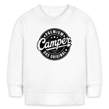 Premium Camper - Baby Organic Sweatshirt Baby Changer von Stanley/Stella - Weiß - Vorne