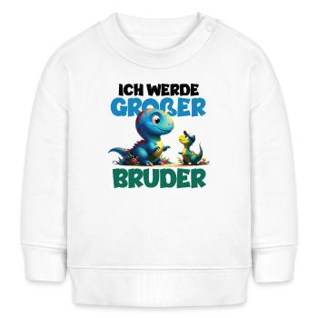 Annoncer la progéniture | Je vais être un grand frère en 2026 - Sweat bébé bio Stanley/Stella - blanc - Devant