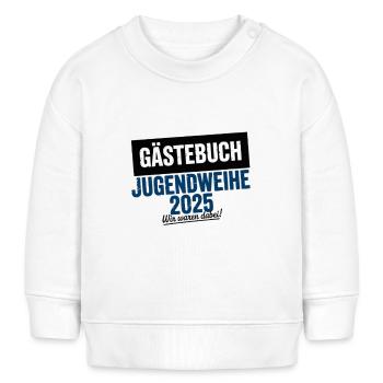 Gästebuch Jugendweihe 2025 Erinnerungen - Baby Organic Sweatshirt Baby Changer von Stanley/Stella - Weiß - Vorne