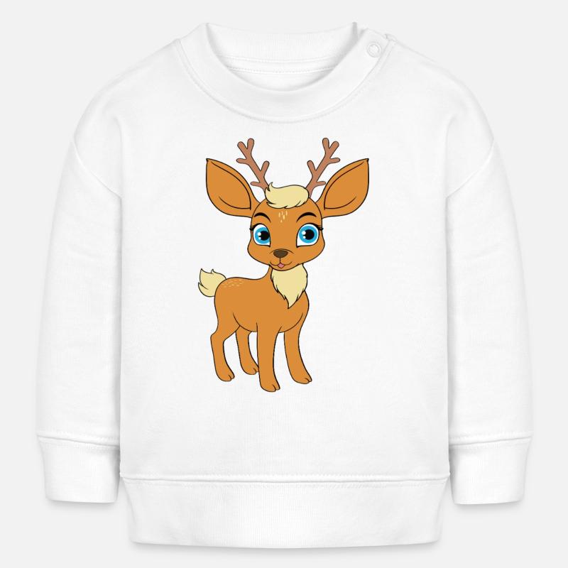 Cerf Enfant - Sweat bébé bio Stanley/Stella - blanc