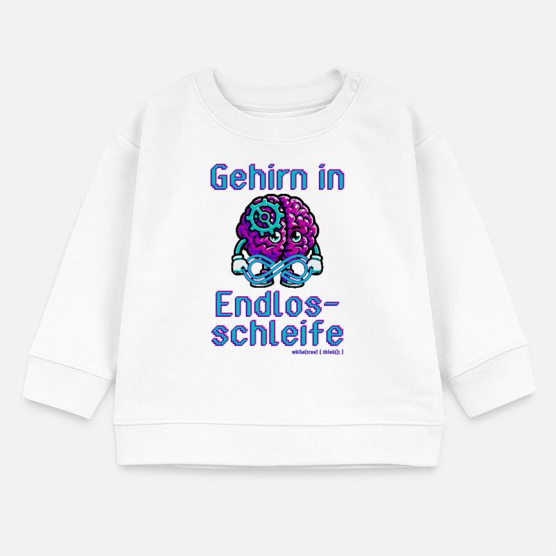 Brain in an endless loop Baby Sweatshirt by Stanley/Stella