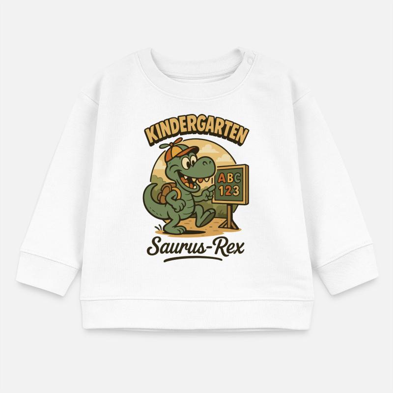 Nursery Saurus Rex Dinosaur Lover Baby Sweatshirt by Stanley/Stella