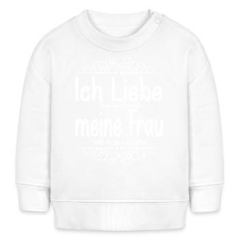 Couch vs. Renovierung – Ehehumor - Baby Organic Sweatshirt Baby Changer von Stanley/Stella - Weiß - Vorne
