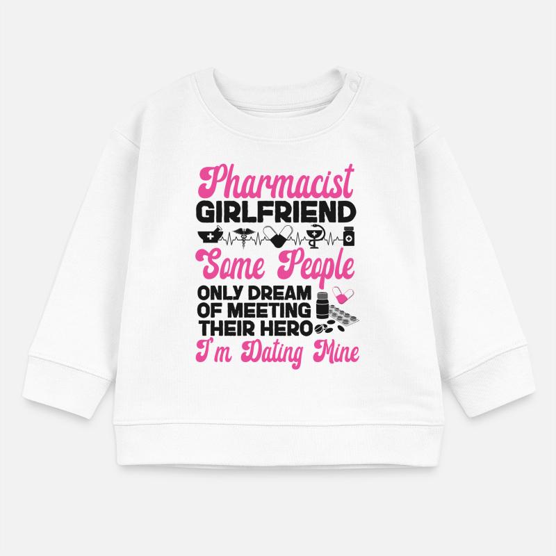 Pharmacy Tech Technician Baby Organic Sweatshirt Baby Changer von Stanley/Stella