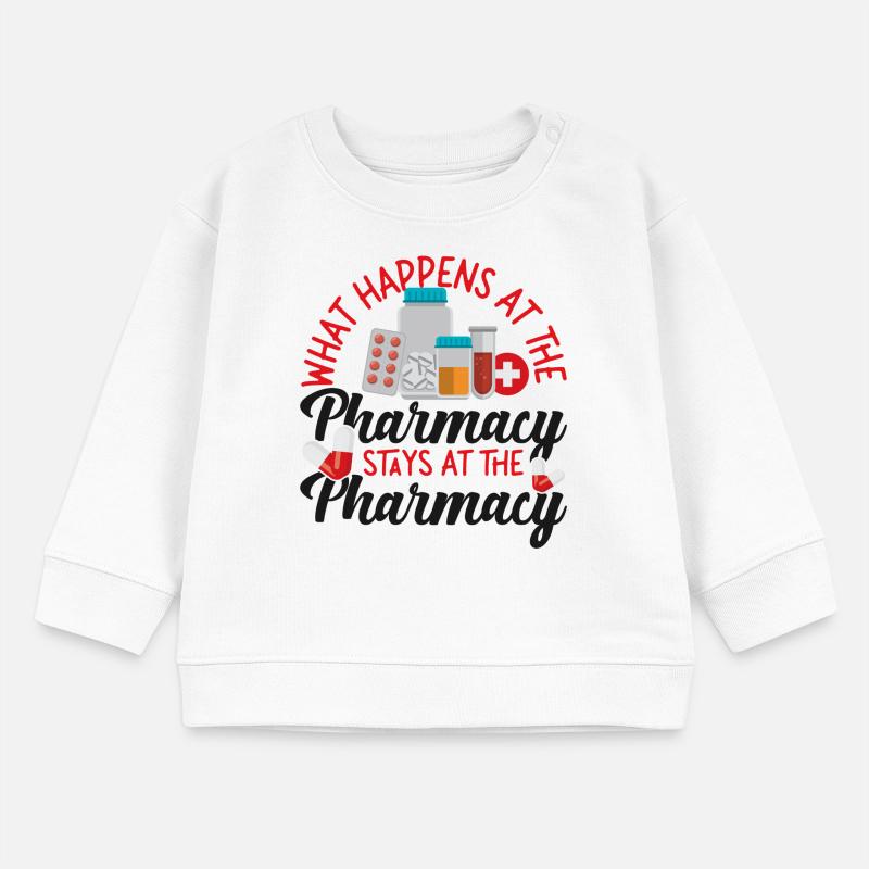 Pharmacy Tech Technician Baby Organic Sweatshirt Baby Changer von Stanley/Stella