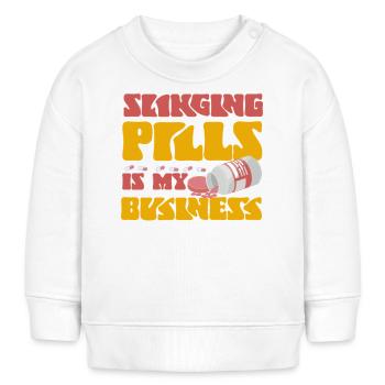 Pharmacy Tech Technician - Baby Organic Sweatshirt Baby Changer von Stanley/Stella - Weiß - Vorne