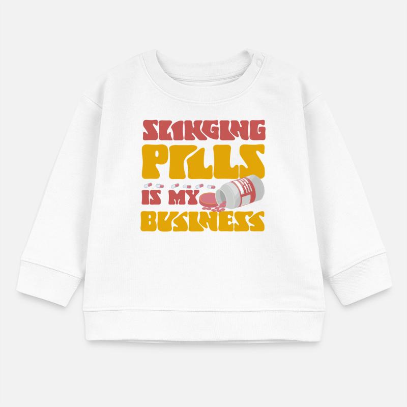 Pharmacy Tech Technician Baby Organic Sweatshirt Baby Changer von Stanley/Stella