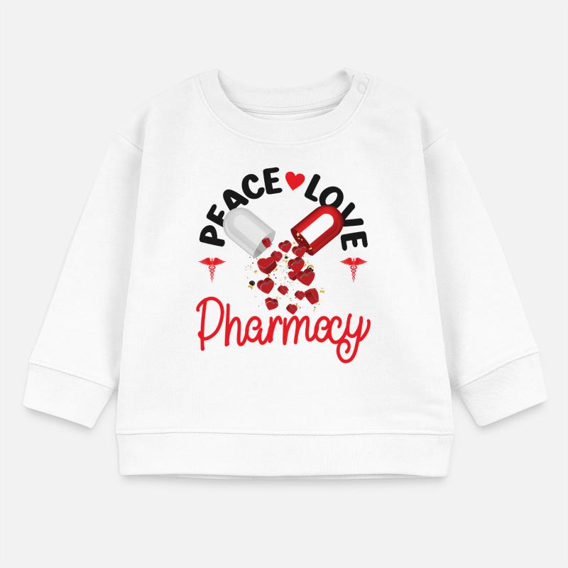 Pharmacy Tech Technician Baby Organic Sweatshirt Baby Changer von Stanley/Stella