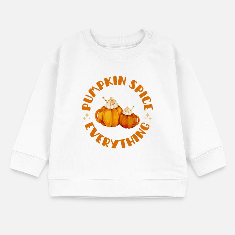Pumpkin Spice Everything mit süßen Kürbisbechern Baby Organic Sweatshirt Baby Changer von Stanley/Stella