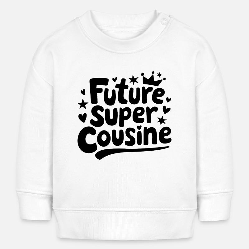 Future Super Cousine Géniale - Sweat bébé bio Stanley/Stella - blanc