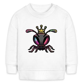 Ant Comic Crown - Baby Sweatshirt by Stanley/Stella - white - Front