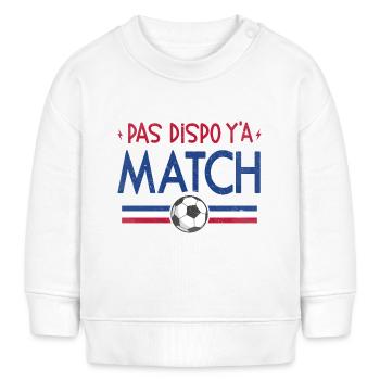 Amateur Match Football - Y'a Match - Sweat bébé bio Stanley/Stella - blanc - Devant