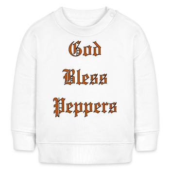 GodBlessPeppers - Sweat bébé bio Stanley/Stella - blanc - Devant