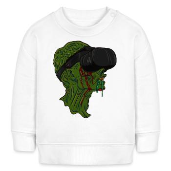 Virtual Reality Zombie - Baby Sweatshirt by Stanley/Stella - white - Front