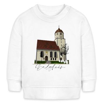 Balgheim // Illustration - Baby Organic Sweatshirt Baby Changer von Stanley/Stella - Weiß - Vorne