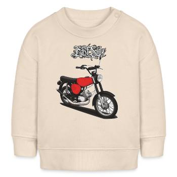 S51 (rouge) // Illustration - Sweat bébé bio Stanley/Stella - écru doux - Devant