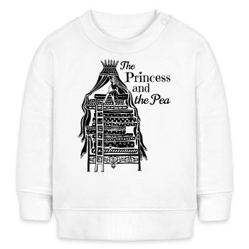 Prinzessin auf der Erbse Märchen - Baby Organic Sweatshirt Baby Changer von Stanley/Stella - Weiß - Vorne